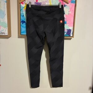 Rabbit black reflective running tights small